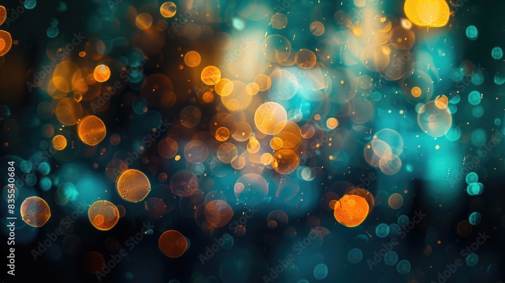 Poster bokeh background with an abstract style