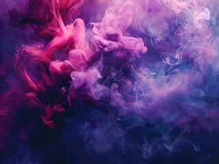 Fototapeta premium Pink and Purple Smoke Close-up
