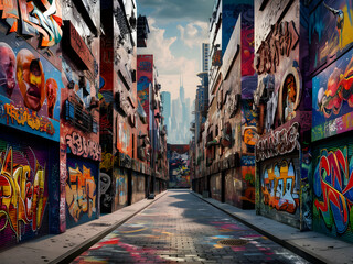 Fototapeta premium street in the city Beautiful book cover