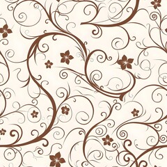 Background of floral pattern vector 