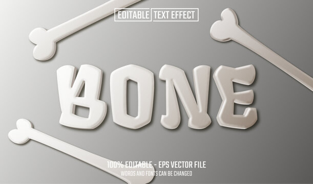 bone editable text effect