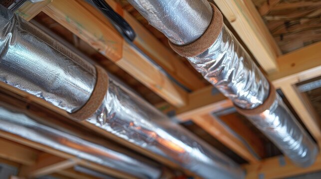 Insulating hot water pipes with pipe insulation