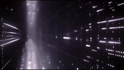 Digital binary code matrix background