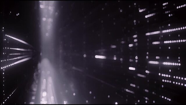 Digital binary code matrix background