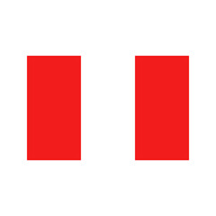Naklejka premium Peru flag