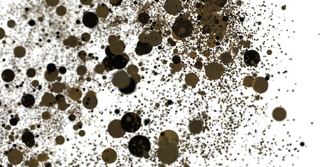 gold  Celebration: Captivating 3D Illustration of Shimmering gold Confetti