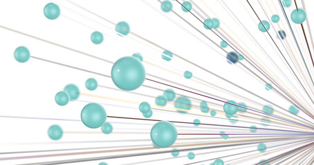 The structure of the network connection of points and lines. Data technology.