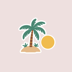 palm tree on the beach