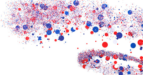 stars confetti on american independence day