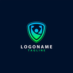 Obraz premium bodybuilding club logo design vector