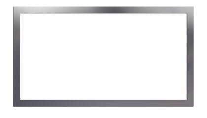 Transparent rectangular frame Silver Borders PNG	