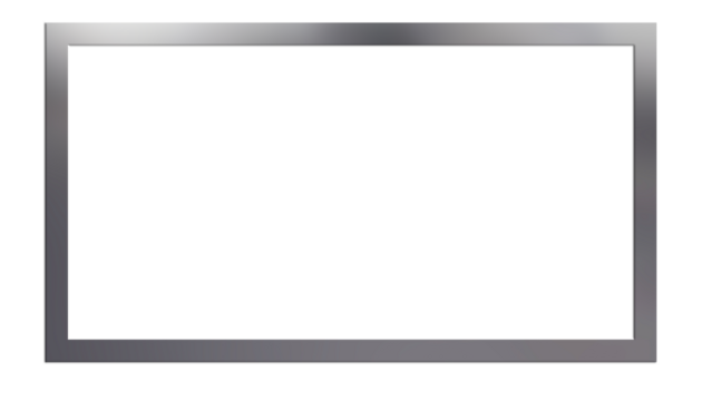 Transparent rectangular frame Silver Borders PNG	