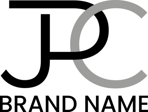JRC letter alphabet logo for company