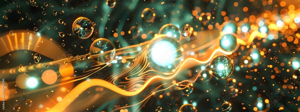 Aufkleber vibrant atomic absorption spectroscopy analysis with dynamic prismatic patterns