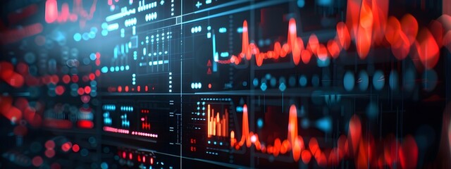 Obraz premium Oscilloscope Display Showing Electrical Signal Frequencies