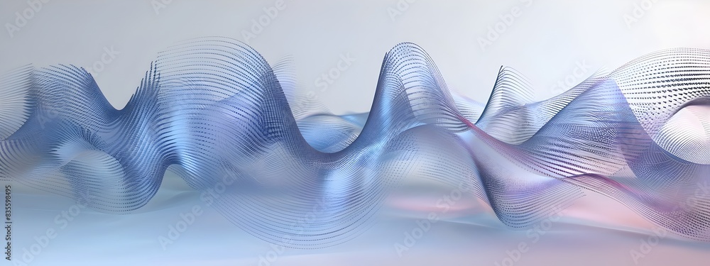Poster d rendering of frequency response curve for system analysis