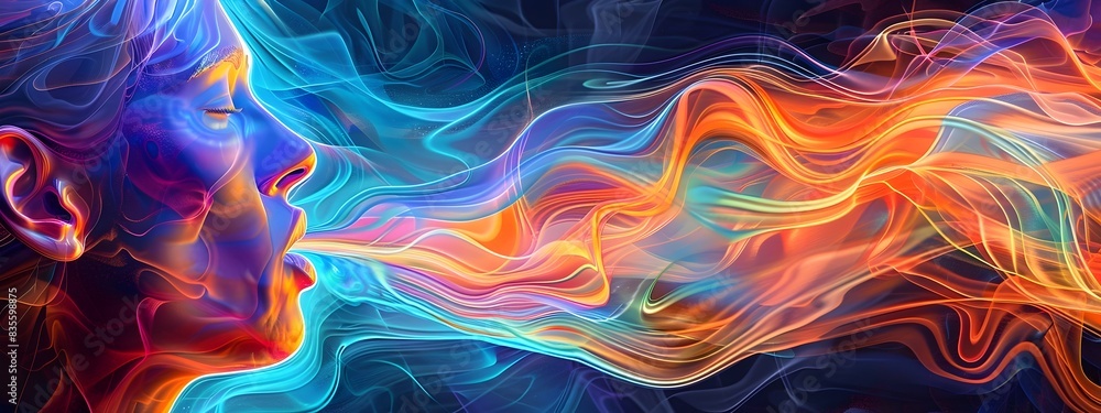 Poster of whistle generating sound waves at specific frequency