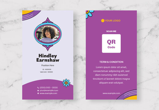 Colorful Pop Personal ID card