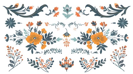 background with poppies