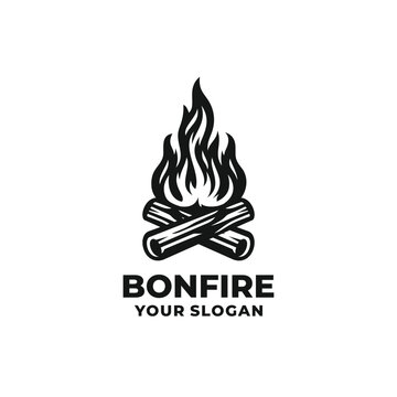Bonfire logo vector