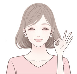 女性・女の子のイラスト素材