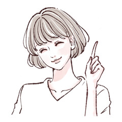 女性・女の子のイラスト素材