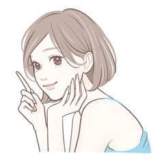 女性・女の子のイラスト素材