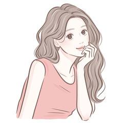 女性・女の子のイラスト素材