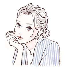 女性・女の子のイラスト素材