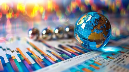 Analyzing financial investment plan in relation to economic growth. Global network data banking analytics