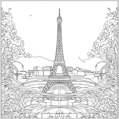 Vector style outline illustrations