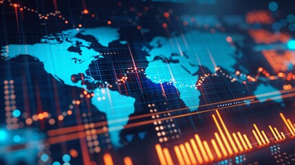 Analyzing financial investment plan in relation to economic growth. Global network data banking analytics