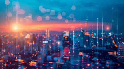 Analyzing financial investment plan in relation to economic growth. Global network data banking analytics