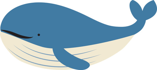 かわいいクジラのイラスト