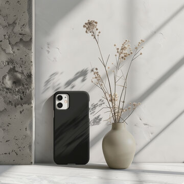 mockup empty iPhone case, Ai Generated Images