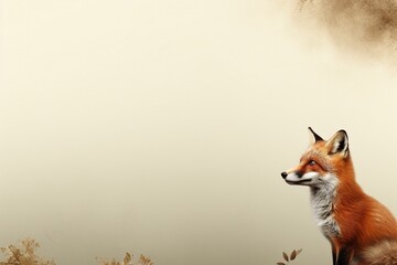 red fox in the wild, generative ai