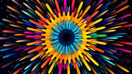 Vibrant geometric artwork with highresolution detail and modern aesthetics.