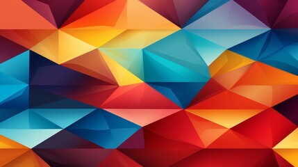 Fototapeta premium Intricate geometric tessellation patterns in vibrant colors and high definition quality for eyecatching flat illustrations.