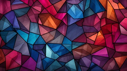 Vibrant geometric batik design with modern twist, bright colors  detailed illustration for a fresh take on traditional style.