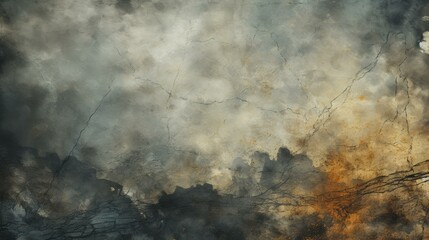 Dark and moody grunge acid wash texture with edgy and artistic flat illustration design.