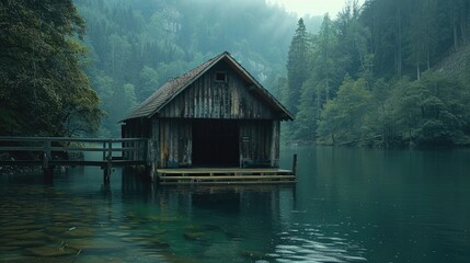 A structure close to a body of water