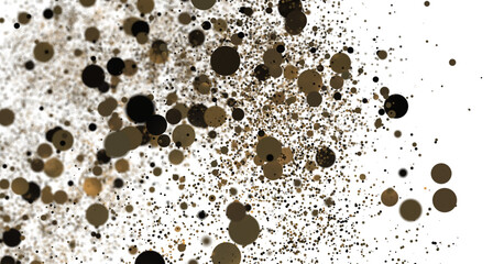 gold Confetti Glitter Overlay