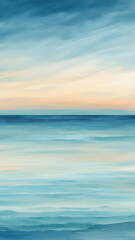 Obraz premium Simple and minimalist abstract Painting of the Horizon of the Sea. Colorful Vertical Gradient background.