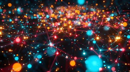 Obraz premium Vibrant Fireworks with Dazzling Lights and Colorful Explosions