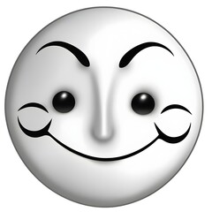 Fototapeta premium creepy smiley face icon