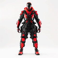 Fototapeta premium A Soldier Scorpion cartoon illustration. 3D Army Scorpion Soldier cartoon with weapons