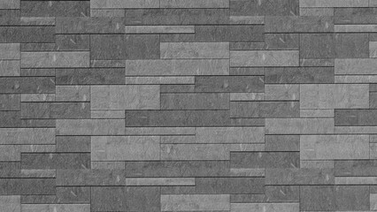 Stone random pattern horizontal gray for interior floor and wall materials