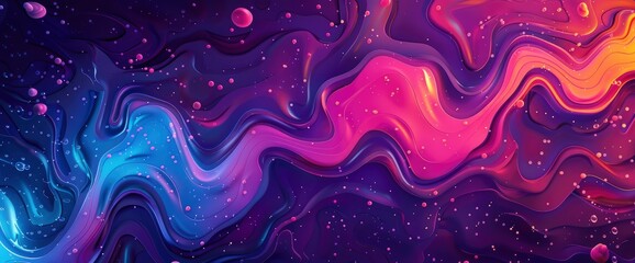 Obraz premium Abstract Data Visualizations With Fractal Elements, Cartoon Style, Background