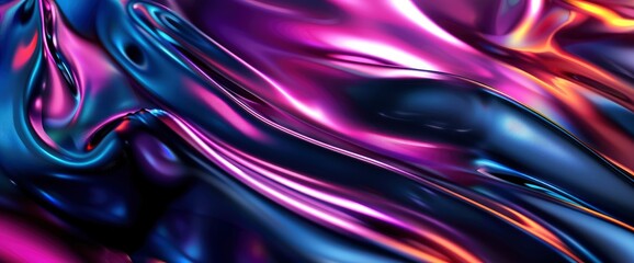 Abstract Depiction Of Energy Fields In A Metallic Texture, Cartoon Style, Background