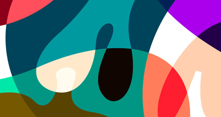 Colorful abstract fluid and liquid flat background for summer holiday party